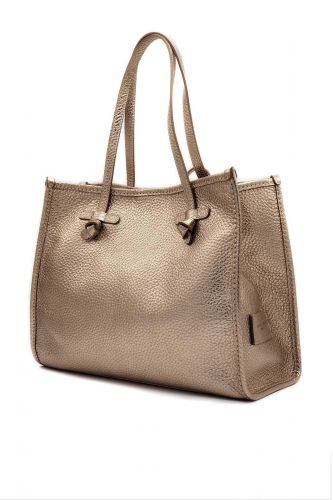 Grand sac shopper bronze metallisé GIANNI CHIARINI | Marine