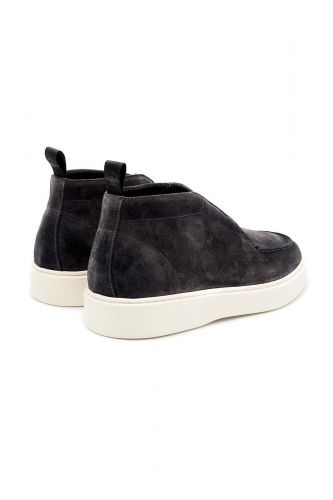 Boots en daim gris anthracite à lacets GIORGIO 1958 | MARINE Auvelais
