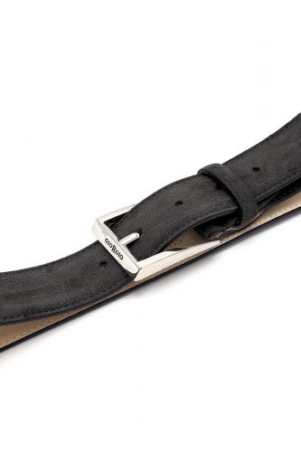 Ceinture en nubuk gris GIORGIO 1958 | Marine