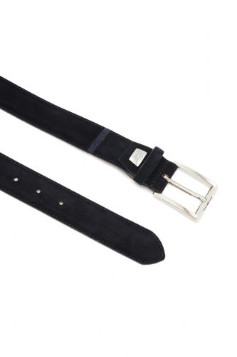 Giorgio 1958 ceinture Bleu hommes (ceinture unie - 10023 NAVY bleu marine) - Marine | Much more than shoes