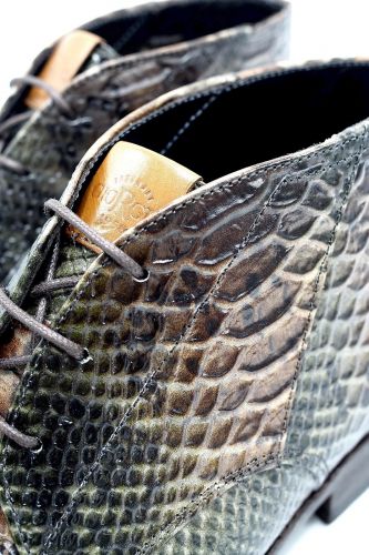 Giorgio 1958 boots Vert hommes (GG1958-½ boots snake - 32405 ½ bottine snake vert) - Marine | Much more than shoes