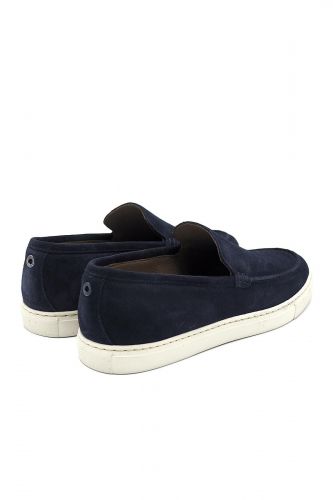 Mocassin en nubuk bleu marine Giorgio pourhomme