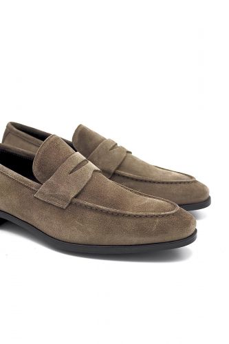 Mocassin en nubuk taupe GIORGIO 1958 | Marine