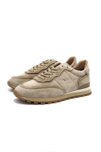 Giorgio 1958 basket bas Beige hommes (runner clair daim - 875125) - Marine | Much more than shoes