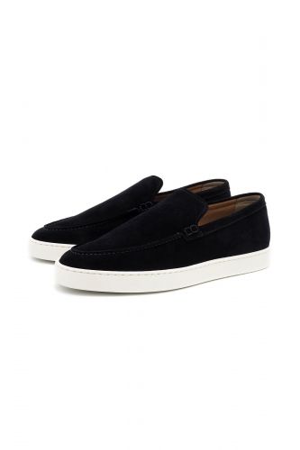 Giorgio 1958 mocassin Bleu hommes (semelle bateau fine daim marine - 15605 navy ) - Marine | Much more than shoes