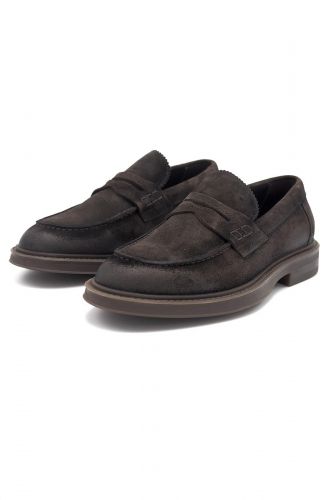 Giorgio 1958 mocassin Brun hommes (style Collège forme ronde marron - 16110 moc brun foncé) - Marine | Much more than shoes