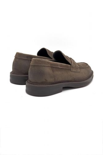 Giorgio 1958 mocassin Taupe hommes (style Collège forme ronde - 16110 moc taupe) - Marine | Much more than shoes