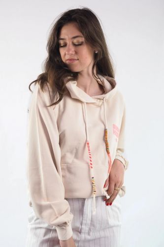 Hoodie beige « Sunday Hoodie » rose GRACE | Marine