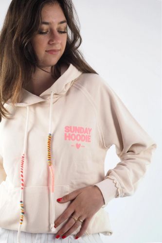 Hoodie beige « Sunday Hoodie » rose GRACE | Marine