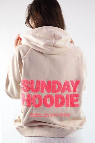 Hoodie beige « Sunday Hoodie » rose GRACE | Marine