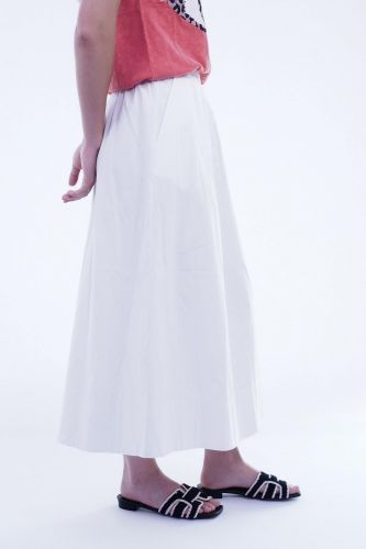 Jupe longue blanche GRACE | Marine