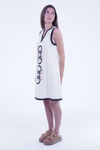 Robe courte blanche GRACE | Marine