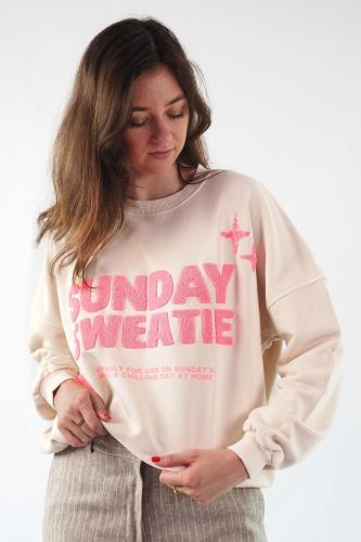 Sweat “Sunday Sweatie” beige GRACE | Marine