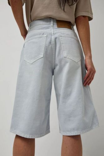 Haikure bermuda Bleu femmes (bermuda long plein air - NEW BECKY délavé clair) - Marine | Much more than shoes