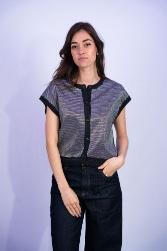 Débardeur à clous HAIKURE | Marine