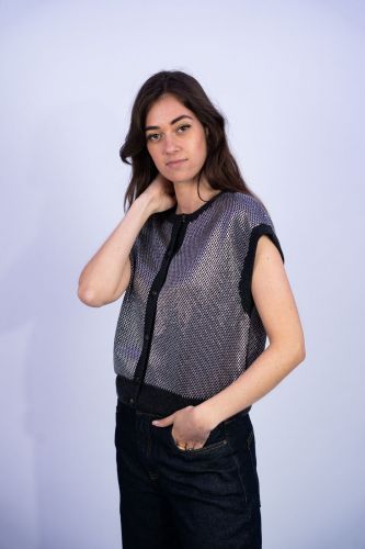 Débardeur à clous HAIKURE | Marine