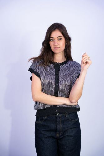 Débardeur à clous HAIKURE | Marine