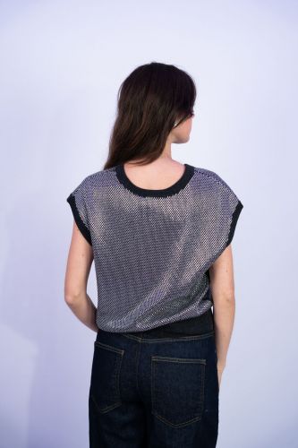 Débardeur à clous HAIKURE | Marine