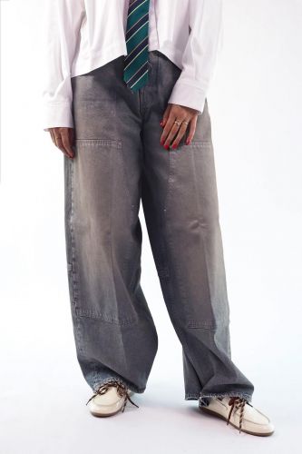 Jean large gris HAIKURE | Marine