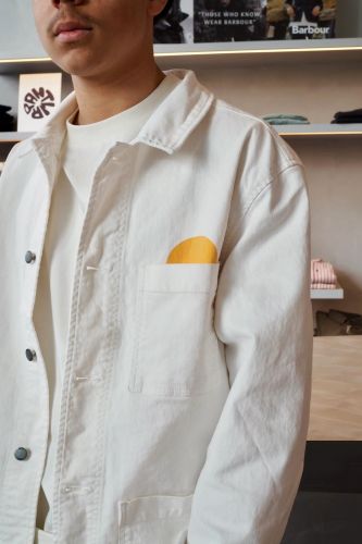 Veste écru avec motifs HERO SEVEN | Marine