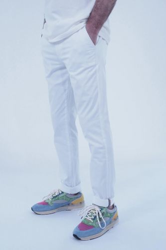 Pantalon chino blanc HERO SEVEN | Marine
