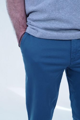 Pantalon chino bleu HERO SEVEN | Marine
