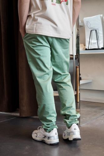 Hero Seven pantalon Vert hommes (Chino vert sauge - E26300 chino basic vert sauge) - Marine | Much more than shoes