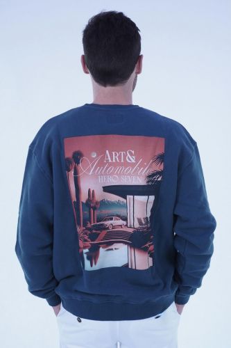 Hero Seven sweat  Bleu