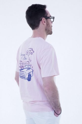 T-shirt rose HERO SEVEN | Marine