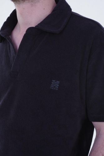 Polo en éponge bleu marine HERO SEVEN | Marine