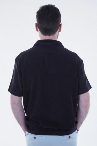 Polo en éponge bleu marine HERO SEVEN | Marine