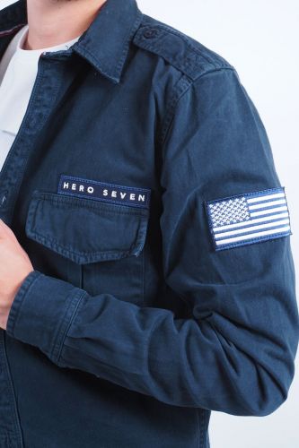 Veste surchemise bleu foncé HERO SEVEN | Marine