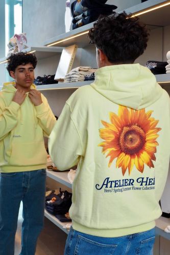 Sweat tournesol jaune HERO SEVEN | Marine