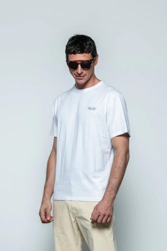 T-shirt blanc Monaco HERO SEVEN | Marine