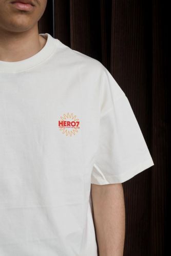 Hero Seven tee-Shirt Ecru hommes (T-shirt Senequier écru - E26116 SENEQUIER off-white) - Marine | Much more than shoes