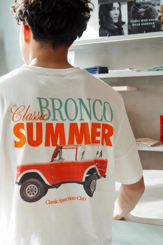 T-shirt écru HERO SEVEN | Marine