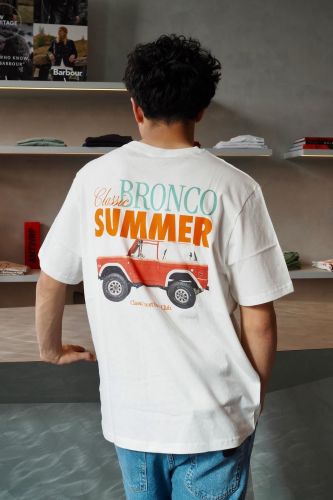 T-shirt écru HERO SEVEN | Marine