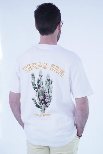 T-shirt blanc HERO SEVEN | Marine