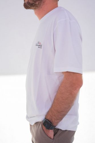 T-shirt blanc avec inscription 