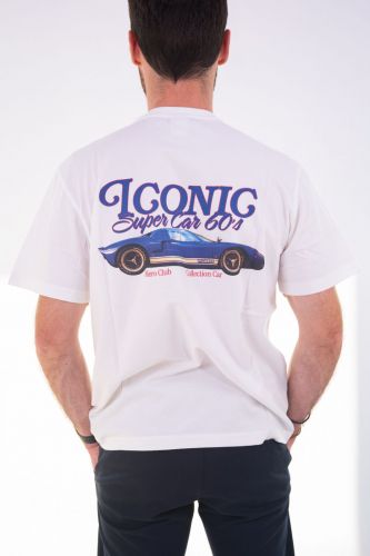 T-shirt blanc avec inscription 