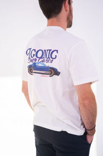 T-shirt blanc avec inscription 