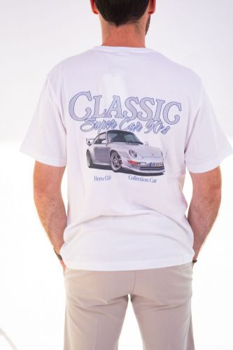 T-shirt blanc avec inscription 