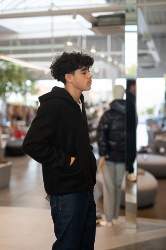 Veste en laine noire HERO SEVEN | Marine