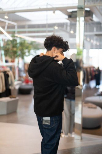 Veste en laine noire HERO SEVEN | Marine