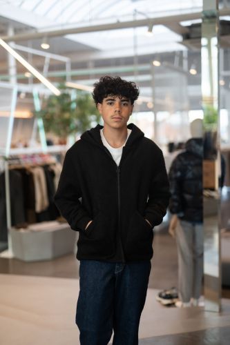 Veste en laine noire HERO SEVEN | Marine