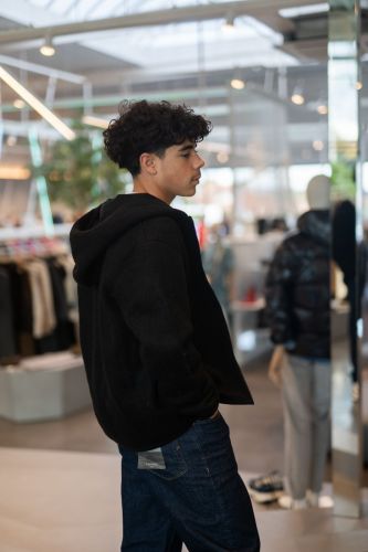 Veste en laine noire HERO SEVEN | Marine