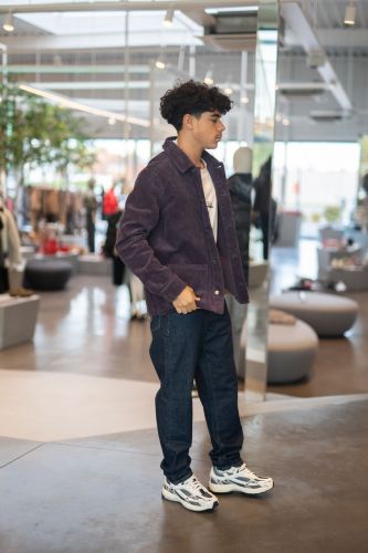 Veste en velours mauve HERO SEVEN | Marine