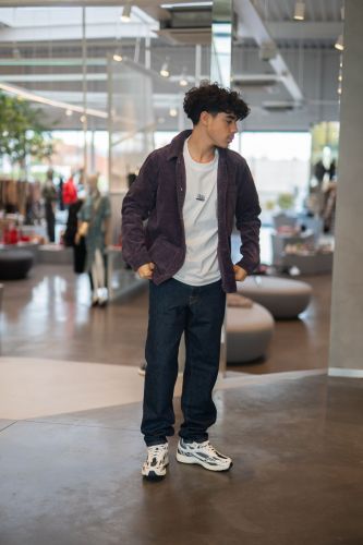 Veste en velours mauve HERO SEVEN | Marine