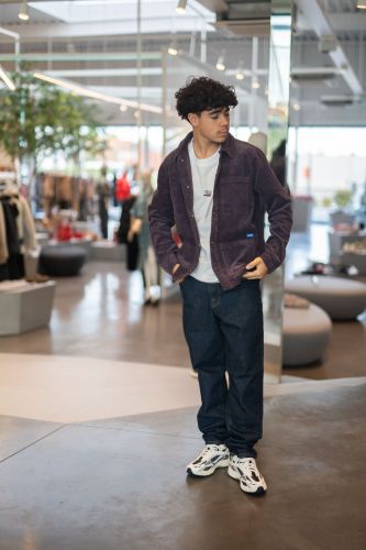 Veste en velours mauve HERO SEVEN | Marine