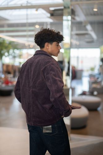 Veste en velours mauve HERO SEVEN | Marine